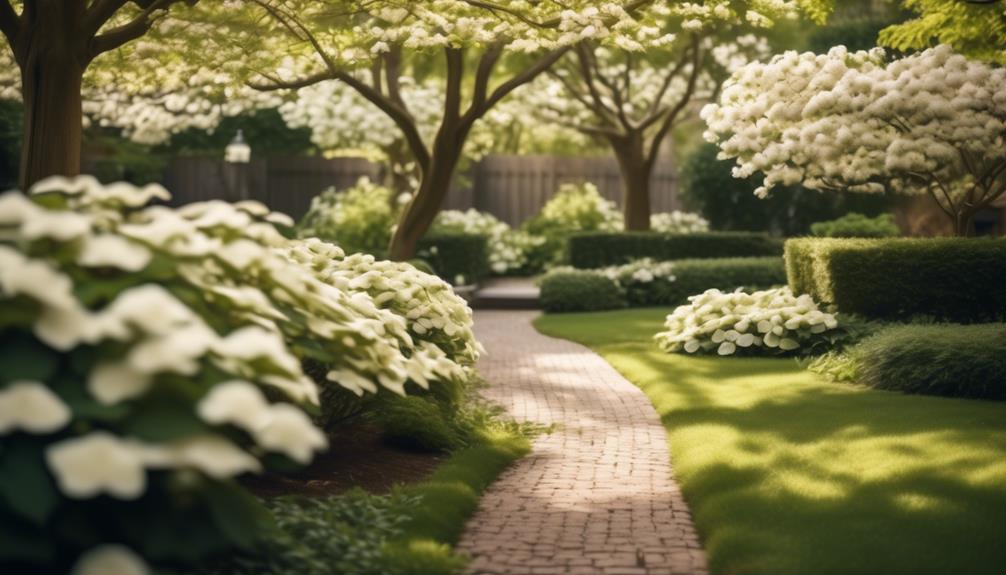 dogwoods for shade and privacy