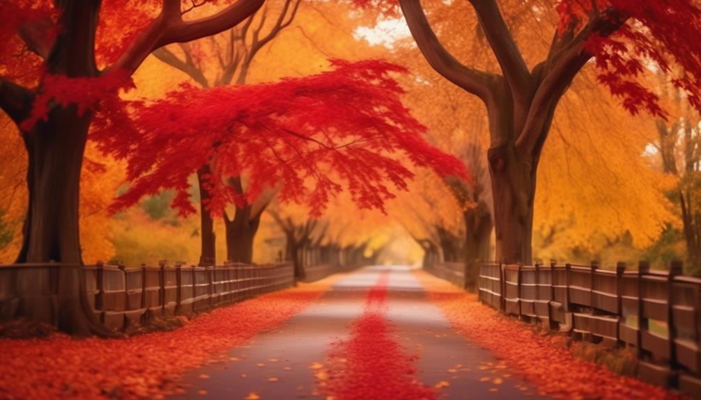 vibrant autumn colors showcase