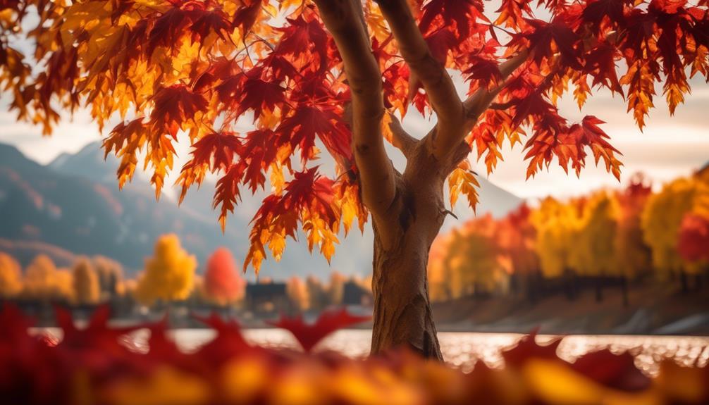 vibrant autumn colors showcased